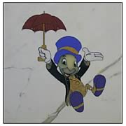 Pinocchio Jiminy Cricket Stone Sculpture